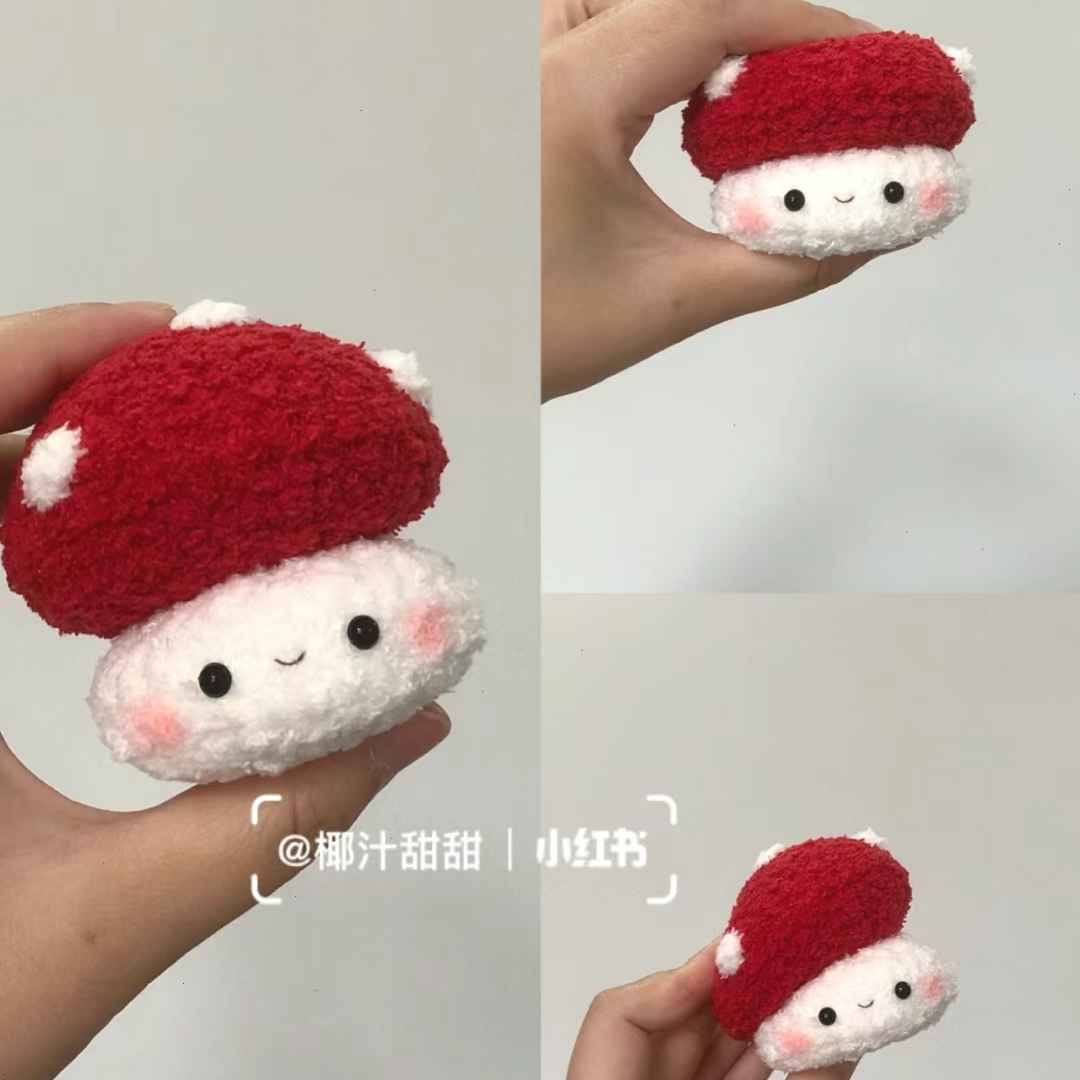 Chart móc nấm xinh đẹp - Free crochet mushroom pattern