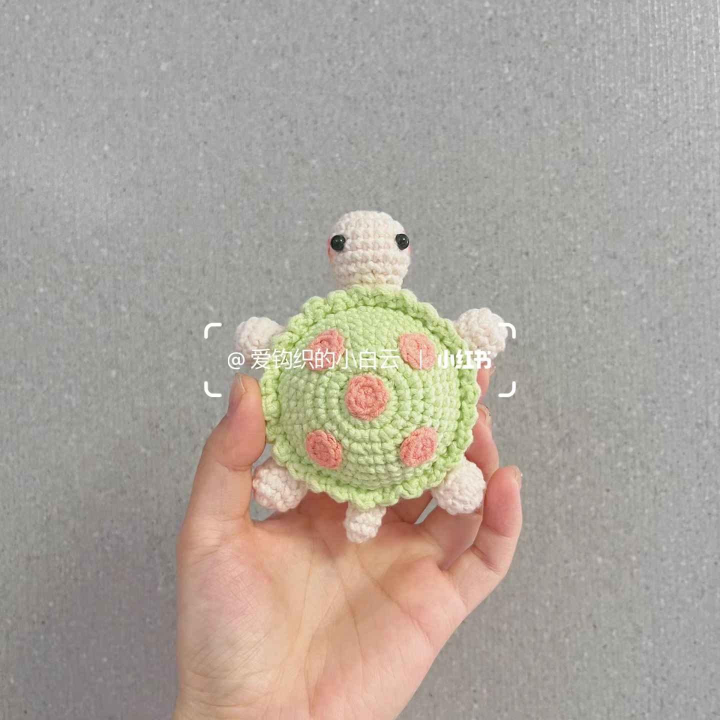 Chart móc con rùa bọc gương | Tiểu Phương Crochet - Hướng dẫn móc len ...