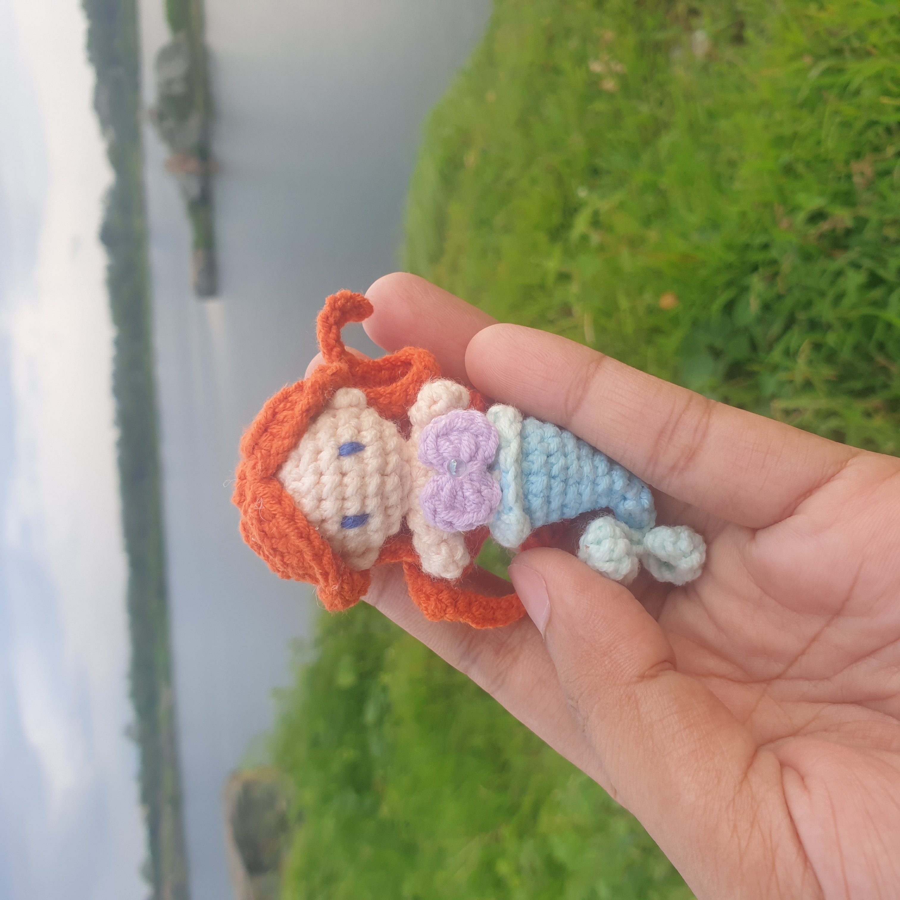 Móc khóa nàng tiên cá Ariel, Móc khóa len handmade