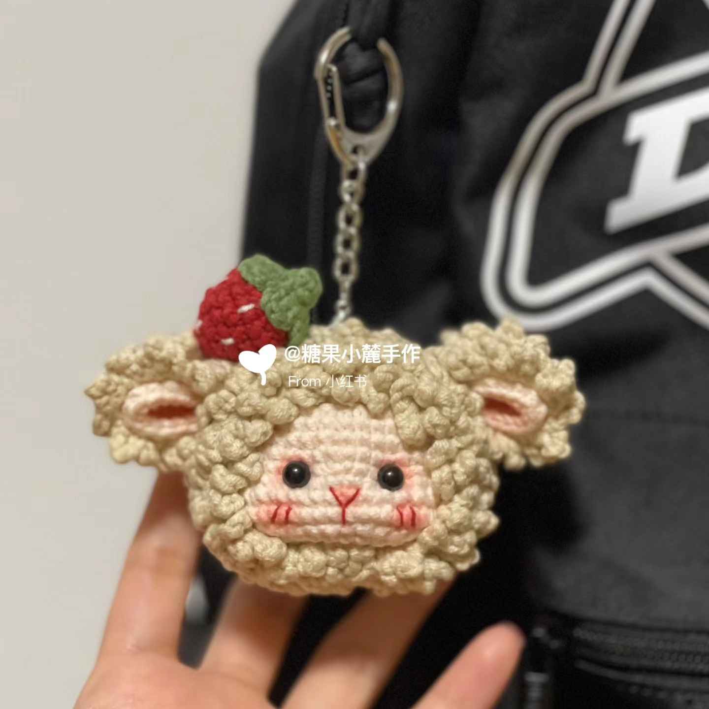 Chart móc đầu cừu siêu dễ thương  - Free crochet cute sheep pattern