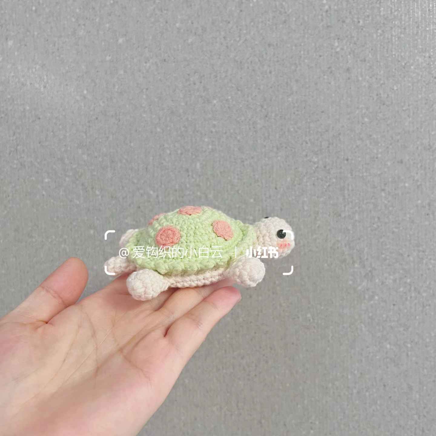 Chart móc con rùa bọc gương | Tiểu Phương Crochet - Hướng dẫn móc len ...