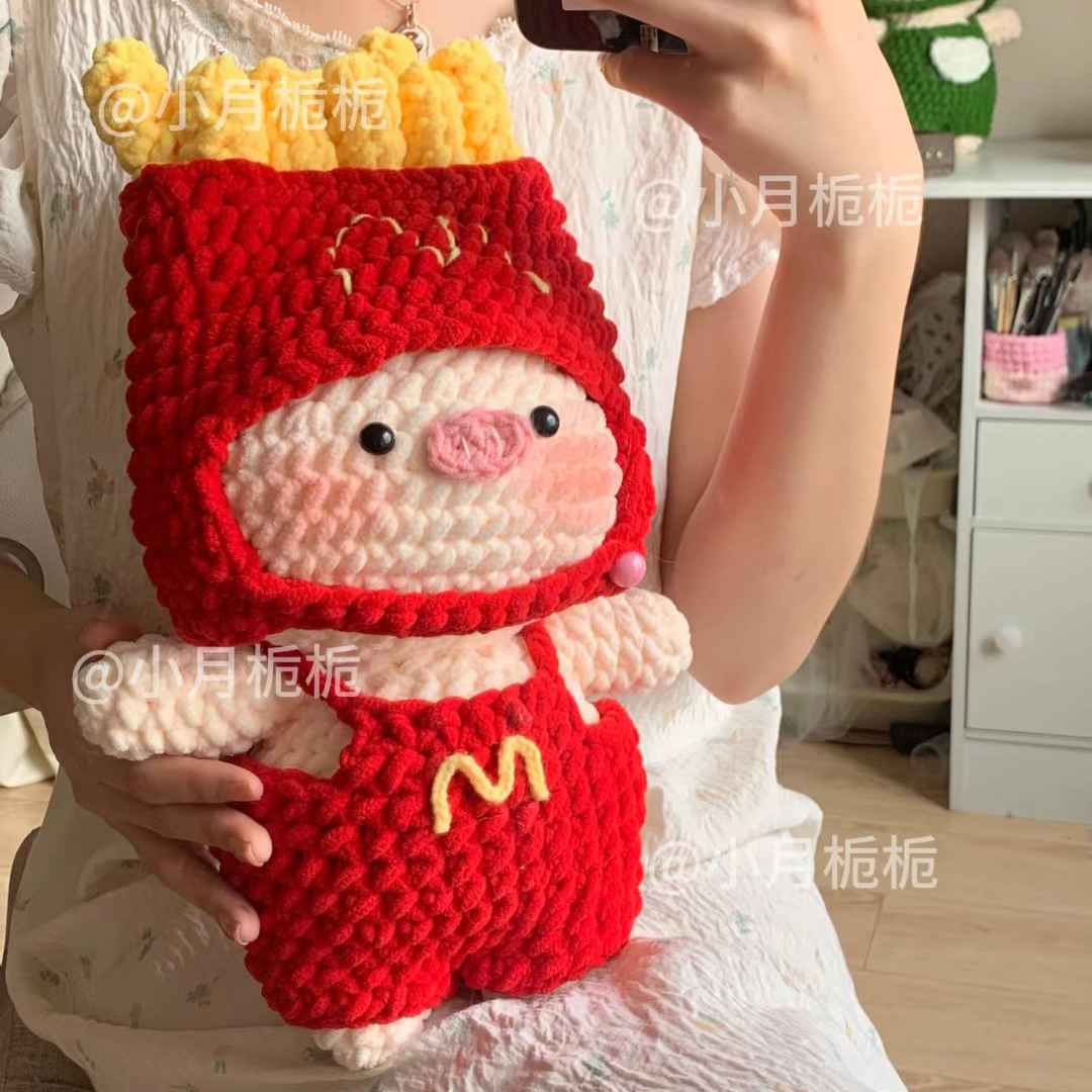 Chart móc heo khoai tây - Free crochet tomato pattern