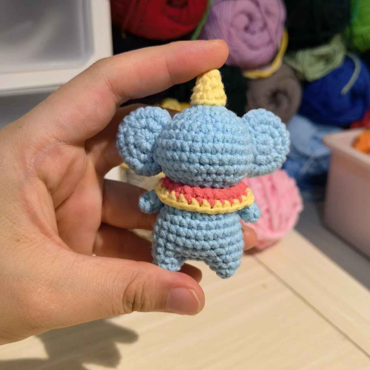 Chart móc voi nhỏ - Free crochet a small elephant pattern