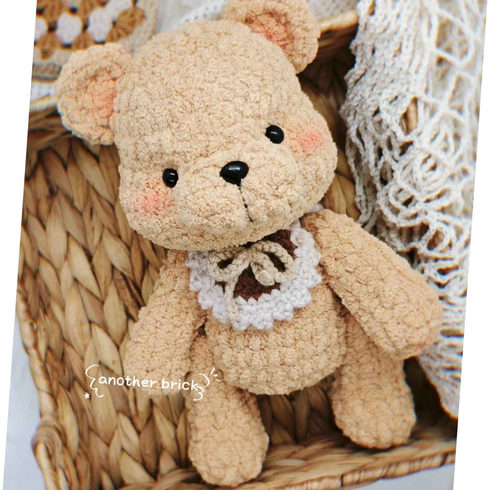 Chart móc bé Gấu nâu - Free crochet brown bear pattern