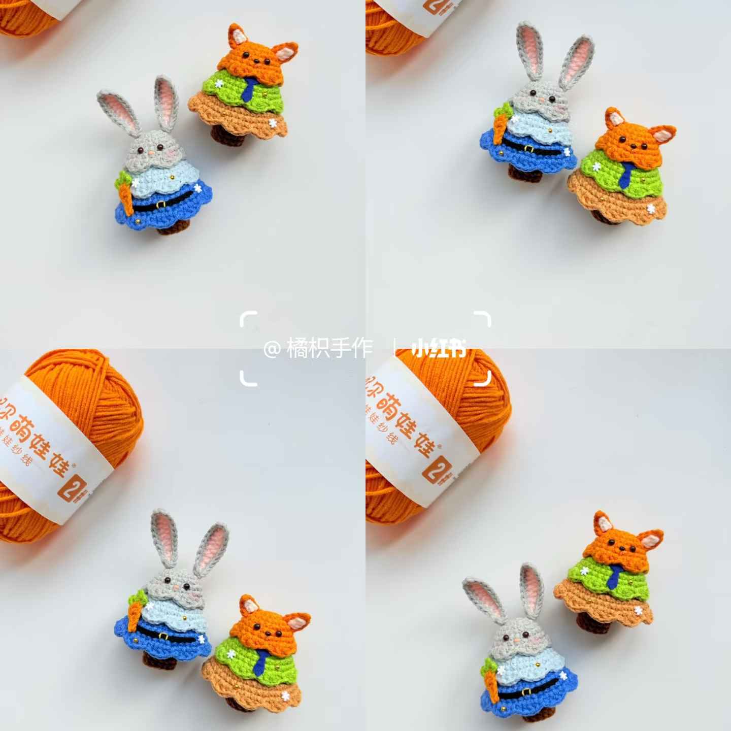 Chart móc cây thông noel thỏ Judy và Cáo Nick | Chart móc cây thông noel thỏ Judy và Cáo Nick- ZooTopia