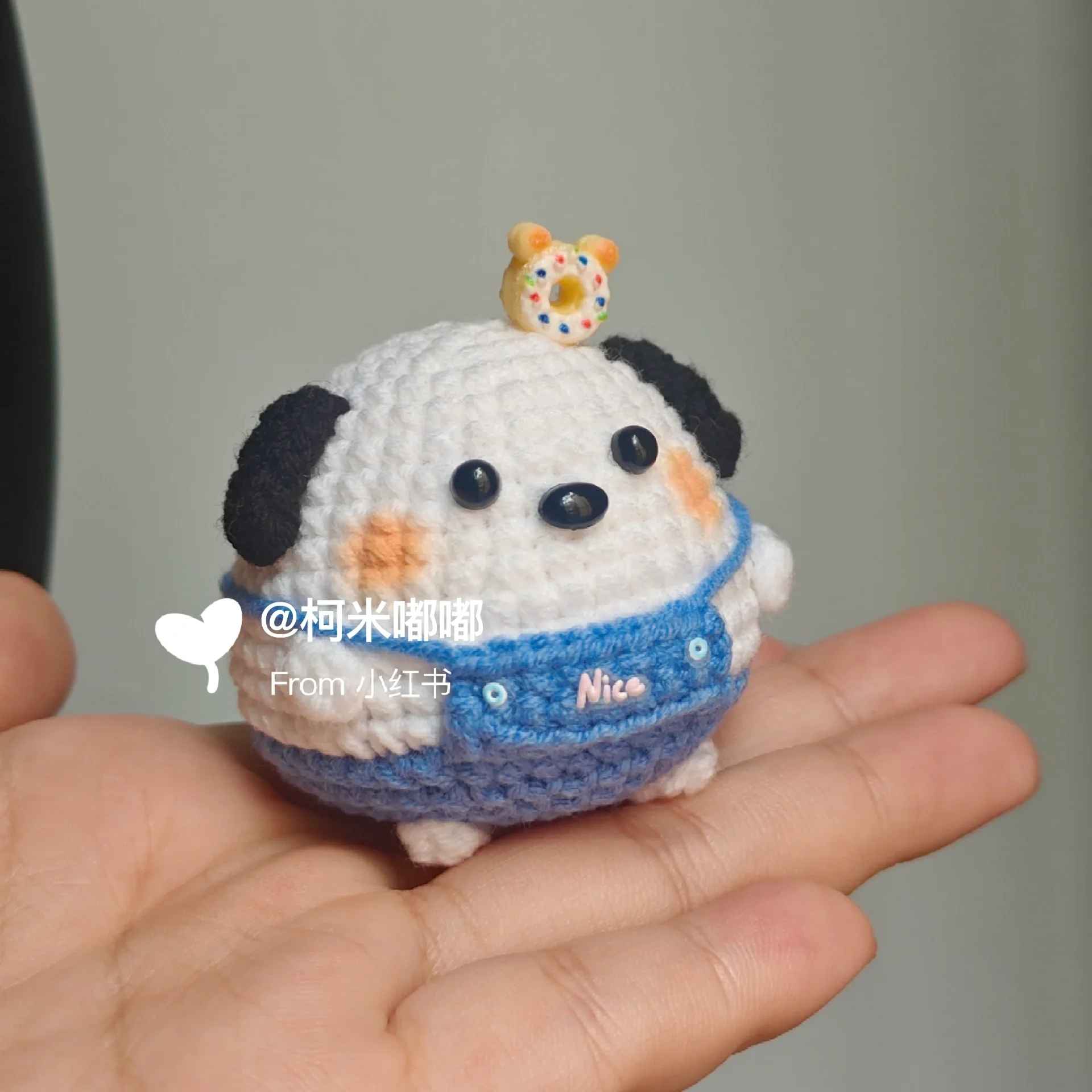 Chart móc chó nhỏ dễ thương - Free crochet cute dog pattern